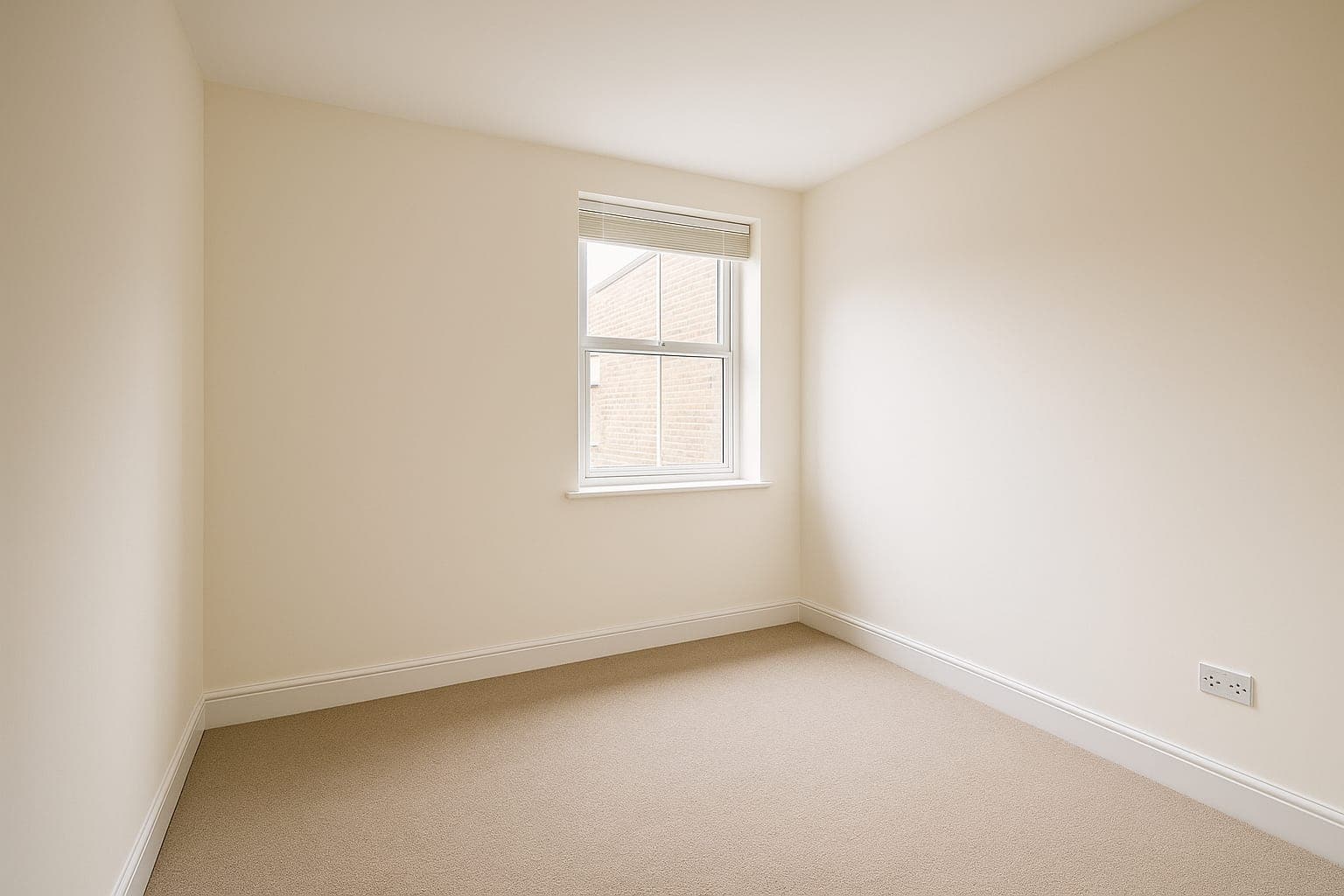 Freshly painted 2-bed flat ready for new tenants with neutral colour scheme